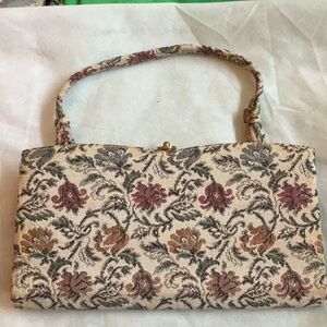 Vintage French Tapestry Bag